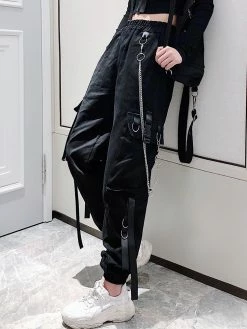 Unzzy Fashion Punk High Waist Pants KF81109