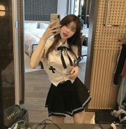 Unzzy HOT SALE Chic Shirt + Skirt Suit KF82035 7 Unzzy HOT SALE Chic Shirt + Skirt Suit KF82035