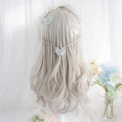 Unzzy HOT SALE Gradient Gray Micro-volume Wig KF80056