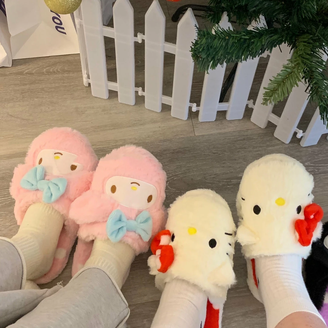 Unzzy HOT SALE Cute Plush Cotton Slippers KF82414 3 Unzzy HOT SALE Cute Plush Cotton Slippers KF82414