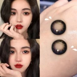 Unzzy BLACK CONTACT LENSES (TWO PIECES) KF82762 HOT SALE