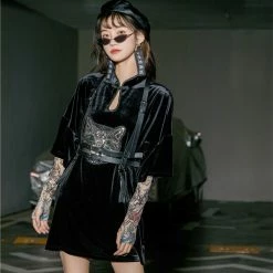 Unzzy Punk Dark Cheongsam KF81864