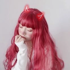Unzzy Red Long Curly Hair Wig KF81259 HOT SALE