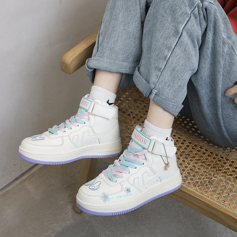 Unzzy ULZZANG Cute High Heel Sneakers KF82280 2 Unzzy ULZZANG Cute High Heel Sneakers KF82280