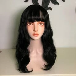 Unzzy Black Long Roll Wig KF90275 HOT SALE 9 Unzzy Black Long Roll Wig KF90275 HOT SALE