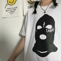 Unzzy HOT SALE Robber Mask Short Sleeve T Shirt KF2266