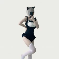 Unzzy HOT SALE Black And White One Piece Swimsuit KF82659 7 Unzzy HOT SALE Black And White One Piece Swimsuit KF82659