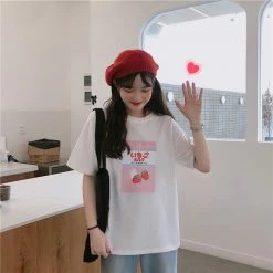 Unzzy Chic Strawberry T-shirt KF81274