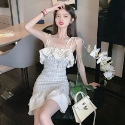 Unzzy Chic Plaid Dress KF81499 HOT SALE