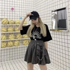 Unzzy Ulzzang Pleated Skirt KF90790 HOT SALE