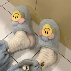Unzzy HOT SALE Cute Smiling Cotton Slippers KF82445 8 Unzzy HOT SALE Cute Smiling Cotton Slippers KF82445