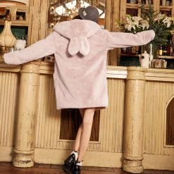 Unzzy Pastel Plush Coat KF9522 HOT SALE 8 Unzzy Pastel Plush Coat KF9522 HOT SALE
