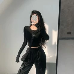 Unzzy HOT SALE Chic Long Sleeve T-shirt KF81590