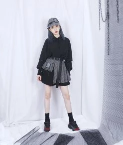 Unzzy Ulzzang Pleated Skirt (without Shirt) KF81278 HOT SALE