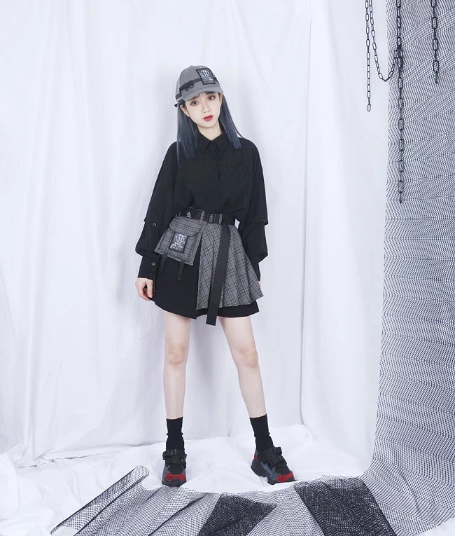 Unzzy Ulzzang Pleated Skirt (without Shirt) KF81278 HOT SALE 2 Unzzy Ulzzang Pleated Skirt (without Shirt) KF81278 HOT SALE