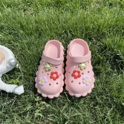 Unzzy HOT SALE Cute Little Flower Hole Shoes KF82171