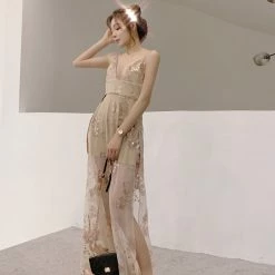 Unzzy Sequin Embroidered Dress KF30352 8 Unzzy Sequin Embroidered Dress KF30352