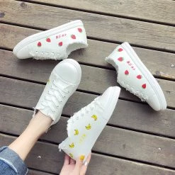 Unzzy Banana Strawberry Canvas Shoes KF81761 HOT SALE