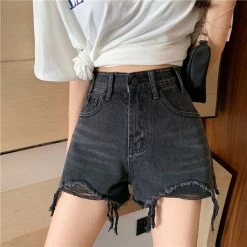 Unzzy Denim Straight Shorts KF20039 HOT SALE 9 Unzzy Denim Straight Shorts KF20039 HOT SALE
