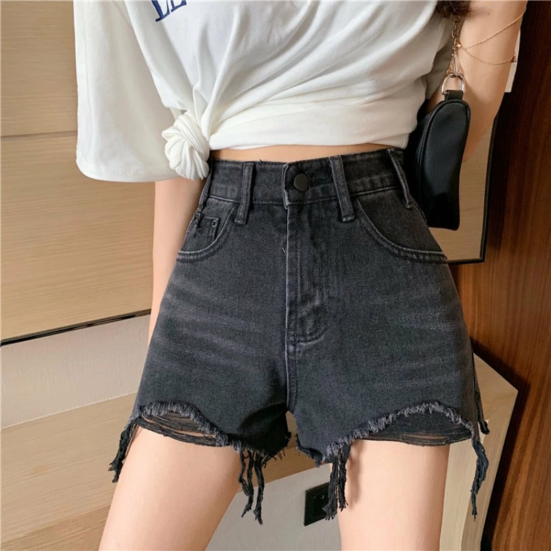 Unzzy Denim Straight Shorts KF20039 HOT SALE 5 Unzzy Denim Straight Shorts KF20039 HOT SALE
