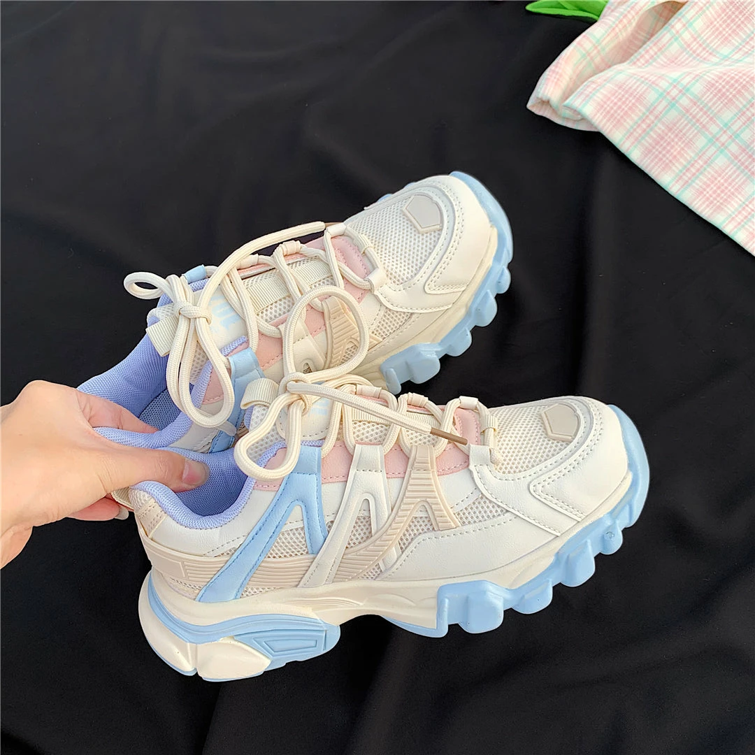 Unzzy Pink Casual Sneakers KF82555 2 Unzzy Pink Casual Sneakers KF82555