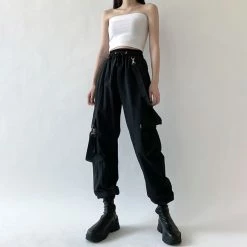 Unzzy HOT SALE Black Fashion Casual Pants KF81874 7 Unzzy HOT SALE Black Fashion Casual Pants KF81874