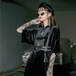 Unzzy Punk Dark Cheongsam KF81864