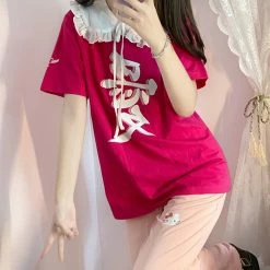 Unzzy Harajuku Hip Hop Print T-shirt Kf82722