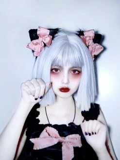 Unzzy Handmade Cat Ear Hair Clip KF82696 HOT SALE