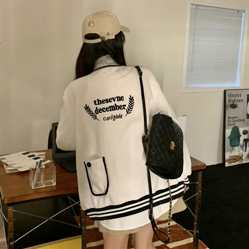 Unzzy HOT SALE All-match Baseball Uniform Jacket KF82255 3 Unzzy HOT SALE All-match Baseball Uniform Jacket KF82255