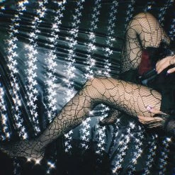 Unzzy Dark "spider Web" Socks KF9578 HOT SALE