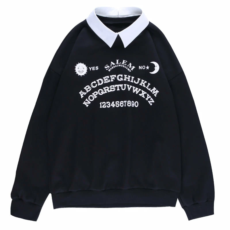 Unzzy HOT SALE Black Casual Sweatshirt KF81805 5 Unzzy HOT SALE Black Casual Sweatshirt KF81805