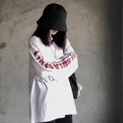 Unzzy Ulzzang Long Sleeve T-Shirt KF9398 HOT SALE