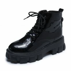 Unzzy HOT SALE Black Martin Boots KF81714 13 Unzzy HOT SALE Black Martin Boots KF81714