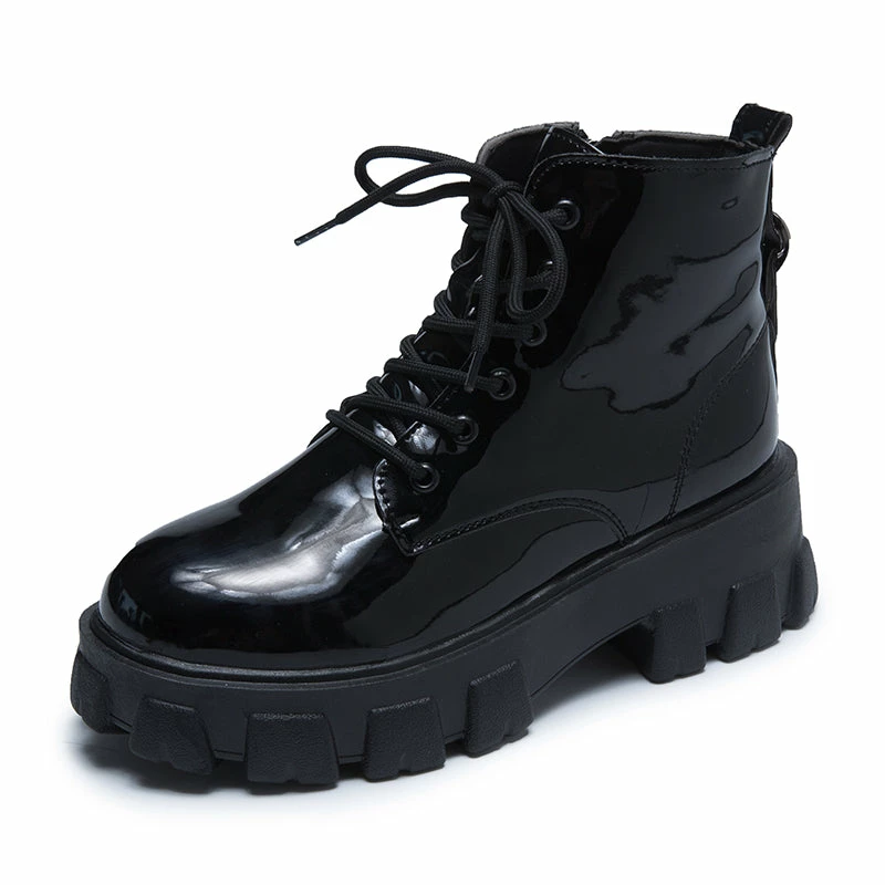 Unzzy HOT SALE Black Martin Boots KF81714 7 Unzzy HOT SALE Black Martin Boots KF81714