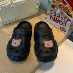 Unzzy HOT SALE Soft Cartoon Cute Bear Slippers KF82199