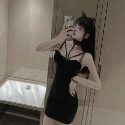 Unzzy HOT SALE Lace Suspender Skirt KF30236