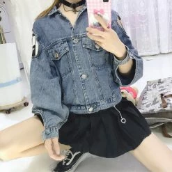 Unzzy Hollow Denim Jacket KF908027 HOT SALE 12 Unzzy Hollow Denim Jacket KF908027 HOT SALE