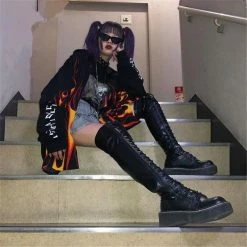 Unzzy Flame Coat KF90686