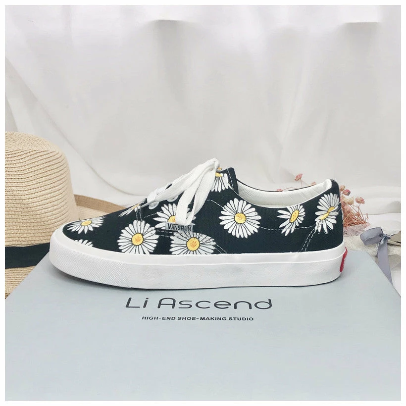 Unzzy Ulzzang Daisy Canvas Shoes KF90548 HOT SALE 7 Unzzy Ulzzang Daisy Canvas Shoes KF90548 HOT SALE