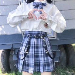 Unzzy Punk Strap Waist Chain KF81541