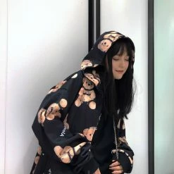 Unzzy Ulzzang Bear Sweater KF81516