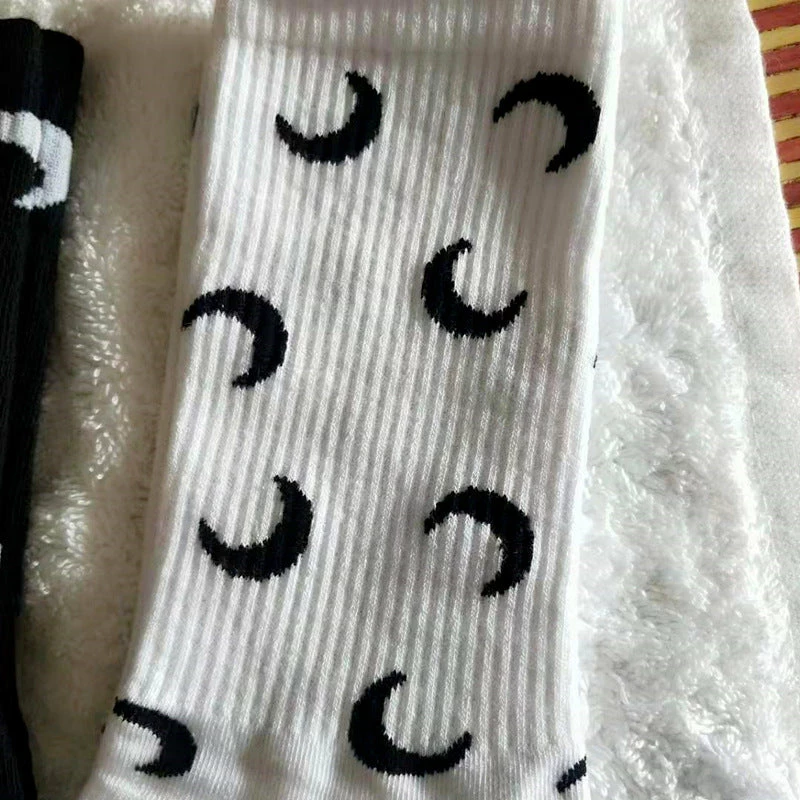 Unzzy Moon Socks Two Pairs KF9613 6 Unzzy Moon Socks Two Pairs KF9613