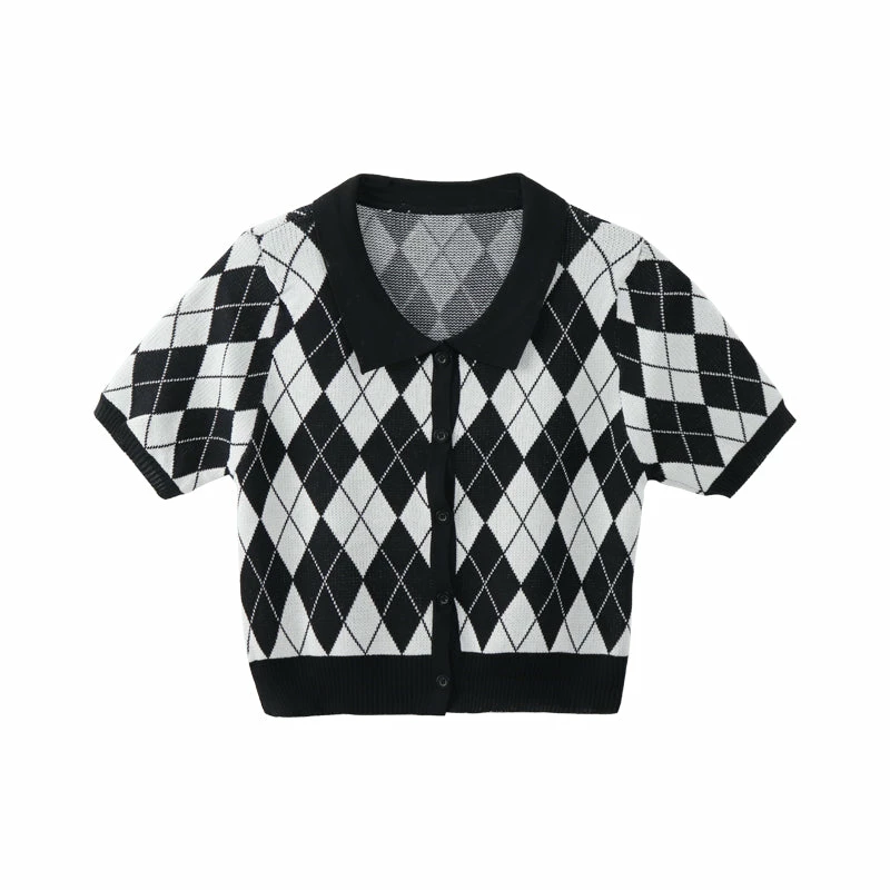 Unzzy Diamond Knit Sweater KF82087 HOT SALE 5 Unzzy Diamond Knit Sweater KF82087 HOT SALE