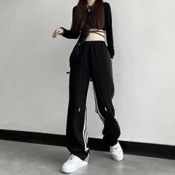 Unzzy Hiphop Black Pants KF82496 HOT SALE