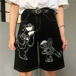 Unzzy Unisex Cartoon Jeans KF90763 HOT SALE