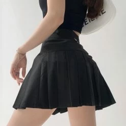 Kfashionstyles HOT SALE Solid Color High Waist Pleated KF40059
