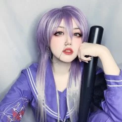 Unzzy HOT SALE Harajuku Purple Wig KF82546