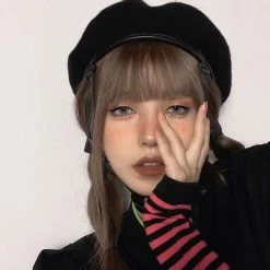 Unzzy BOROWN LOLITA LONG DDOUBLE TAIL WIG KF82217 HOT SALE