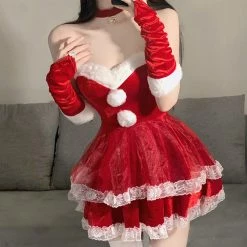 Unzzy Bunny Christmas Dress (5-PIECE SET）KF82470 HOT SALE
